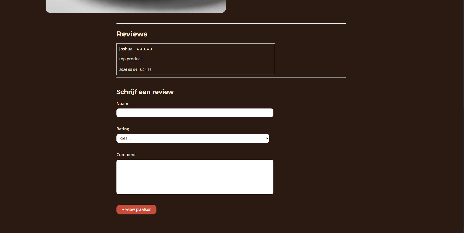 Mister Snoep review form